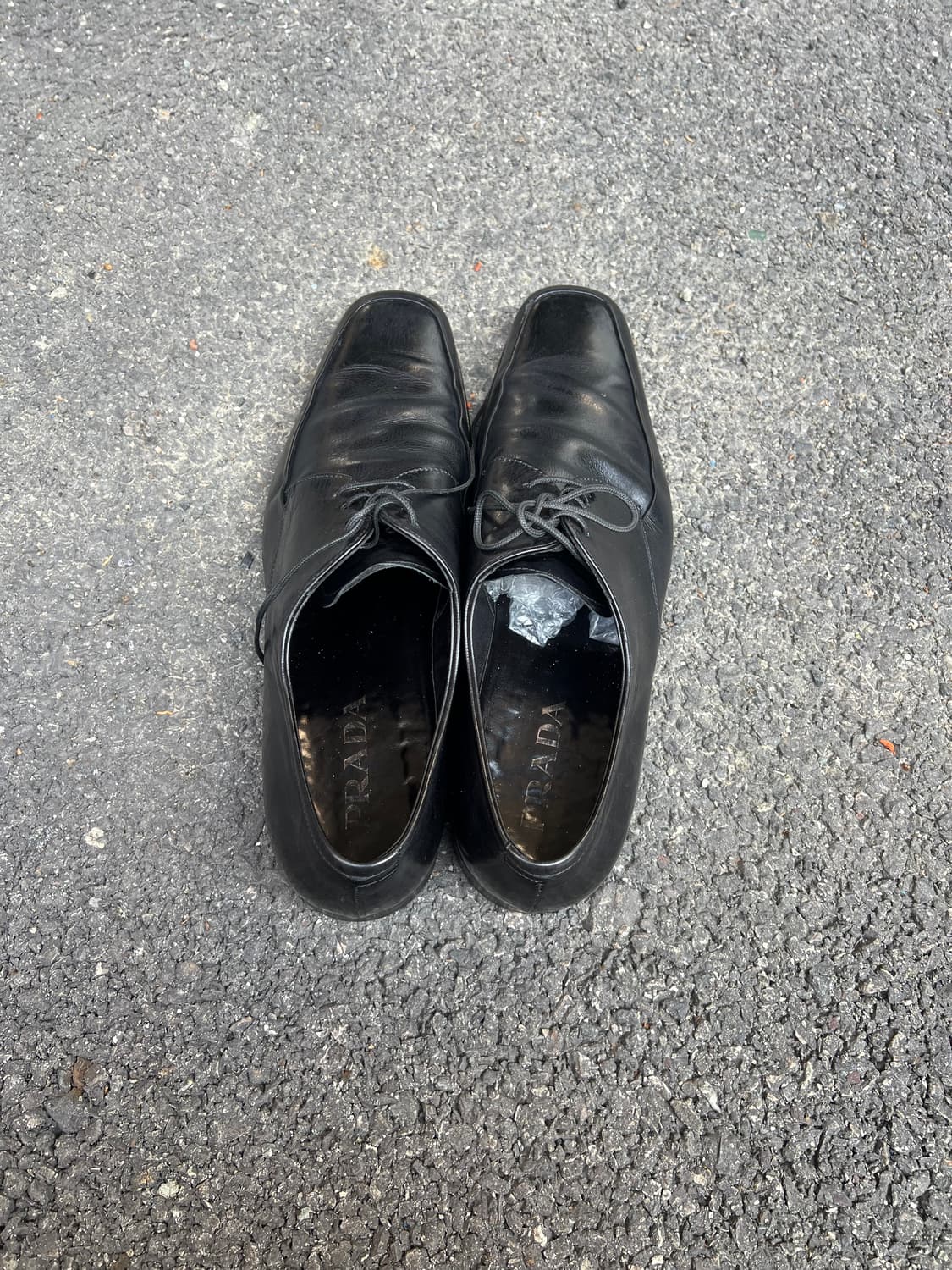 prada 세미 스퀘어토 더비 상품이미지3