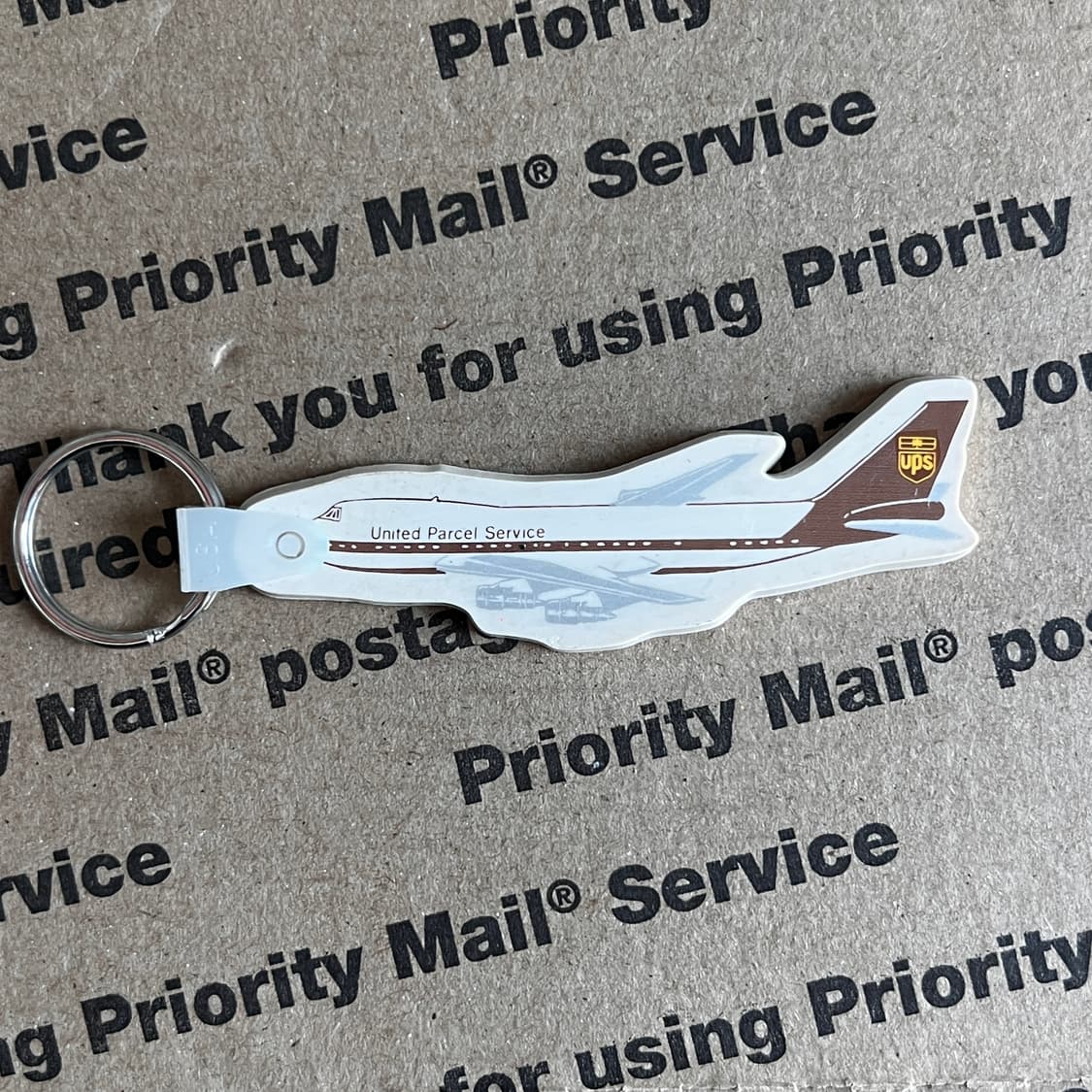 90s vtg UPS Airplane Keyring 상품이미지1