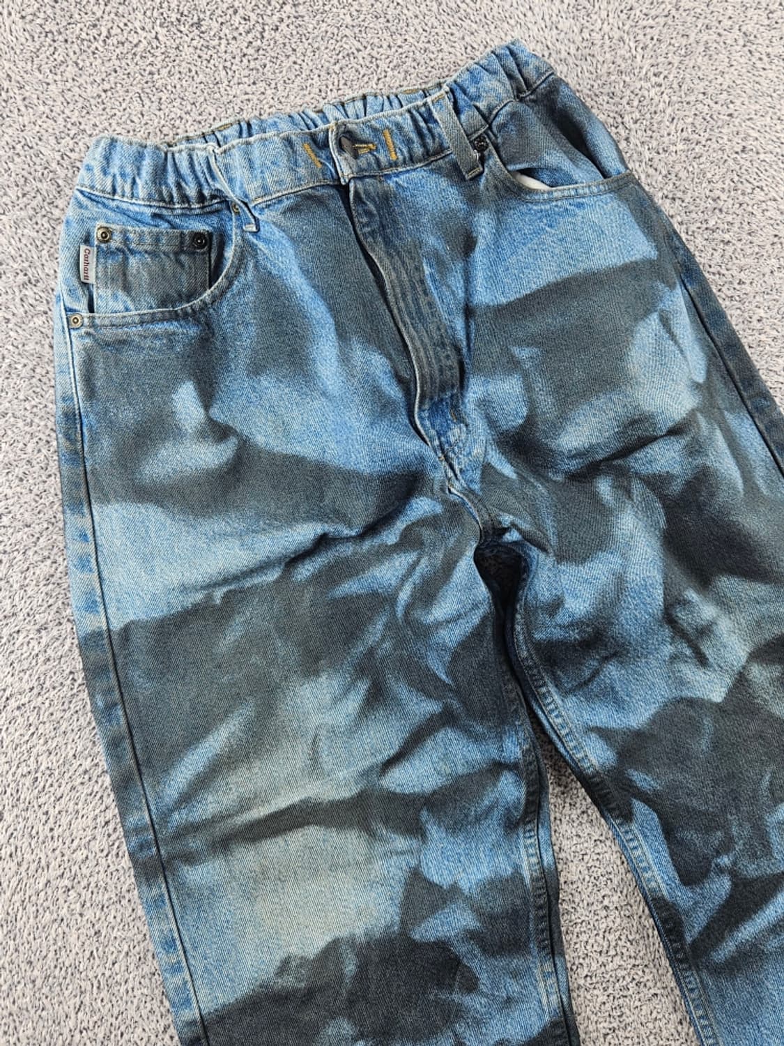 칼하트 밴딩 다잉 워시드 커스텀 데님 팬츠 (36X34추정)/ 11044 상품이미지5