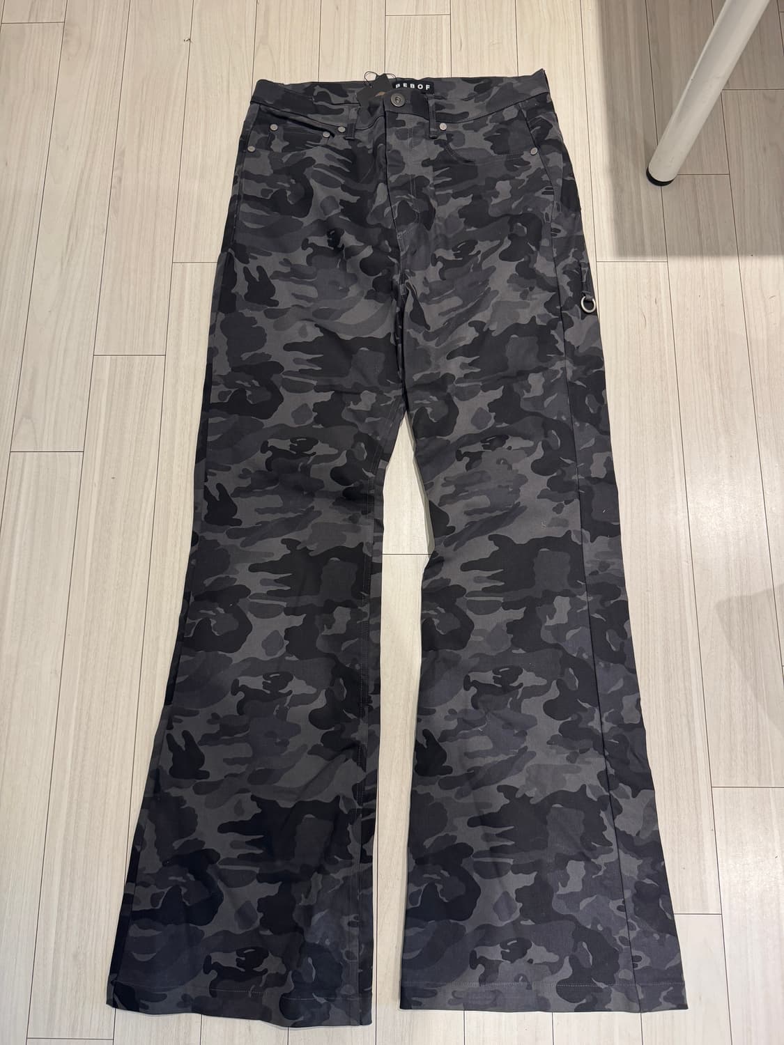 Bebof 블루카모 플레어 팬츠 상품이미지1