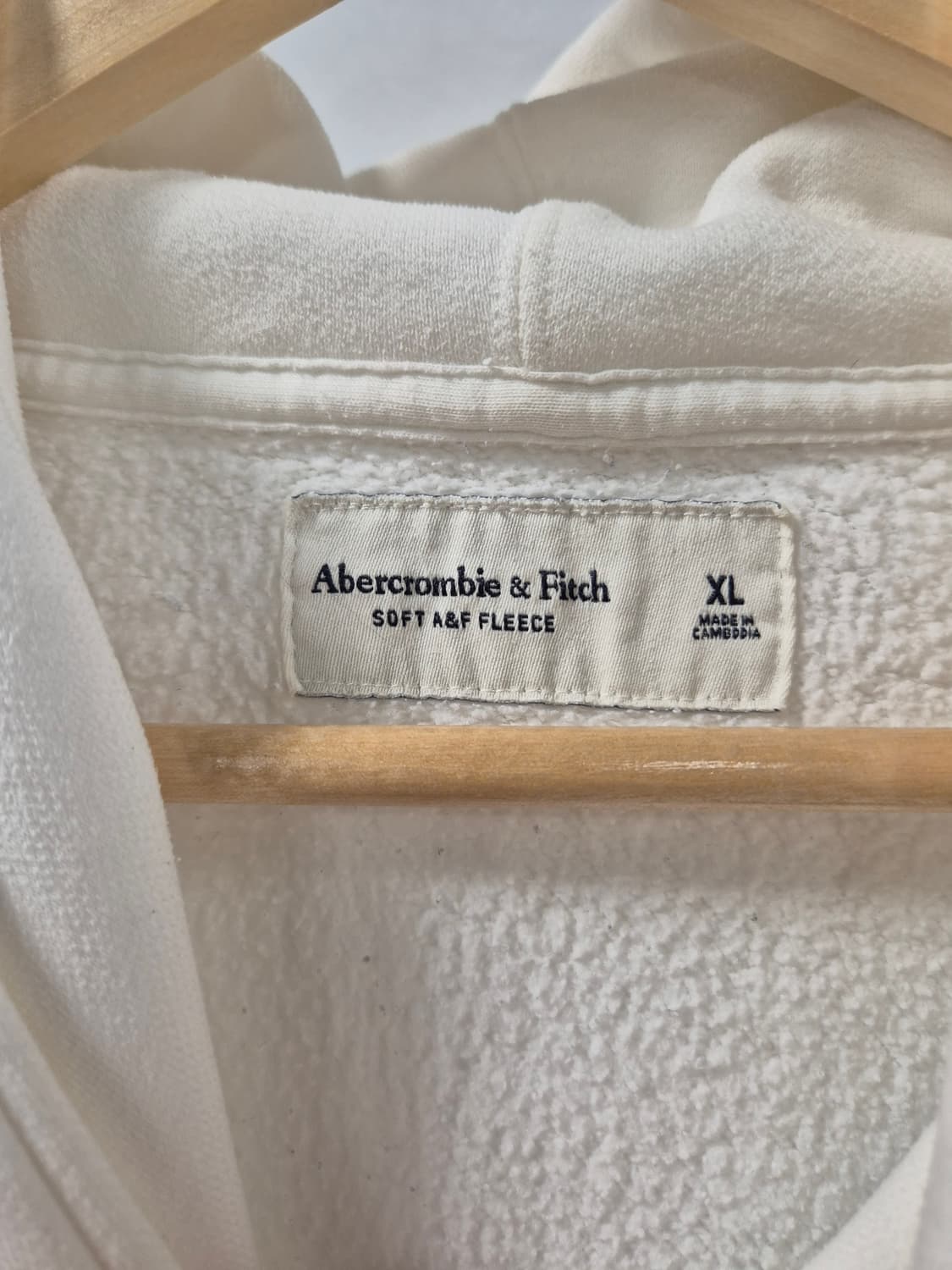 *무료배송* 아베크롬비 화이트 후드티 XL사이즈(상태A급) 상품이미지6