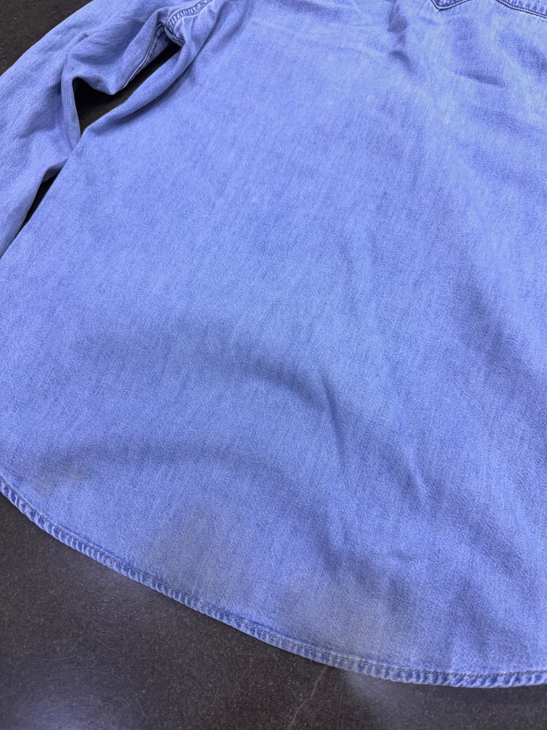 리바이스 빈티지 워싱 웨스턴 스탠다드핏 데님셔츠 M 상품이미지6