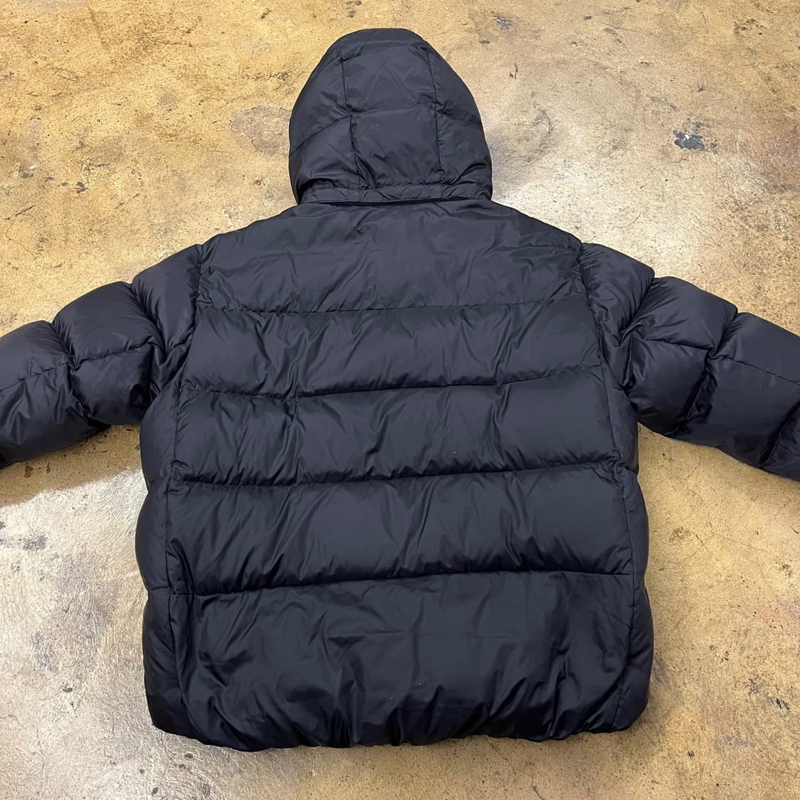 [정품/M] 골스튜디오 블랙 후드 패딩 점퍼 b10 상품이미지4