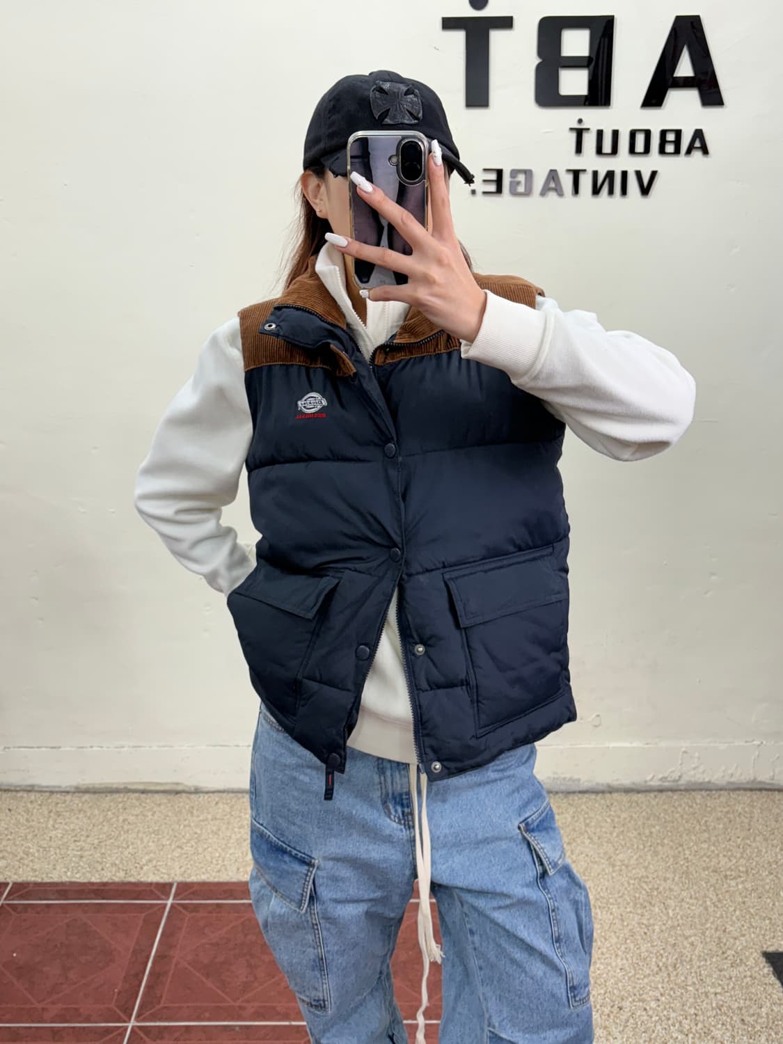 디키즈 코듀로이 패딩 베스트 상품이미지1