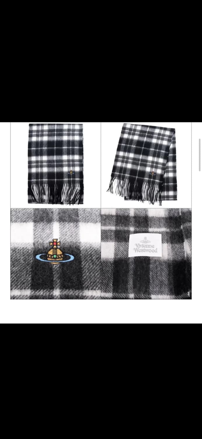 비비안웨스트우드 체크 목도리 머플러 상품이미지2