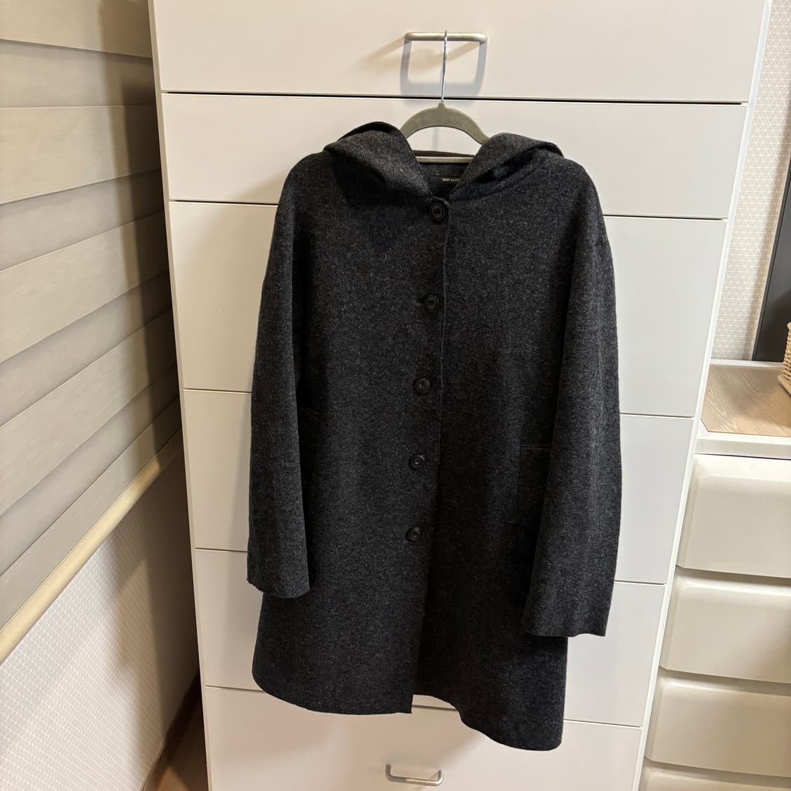 울혼방 그레이 보카시 후드 코트(일본제) 상품이미지1