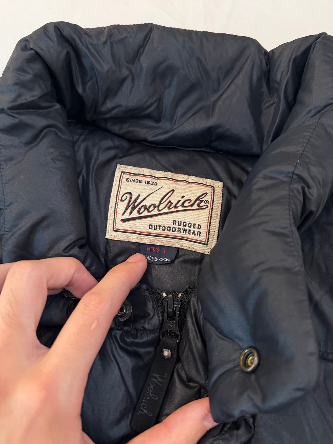 울리치 일본판 눕시 덕다운 패딩 블랙 상품이미지4