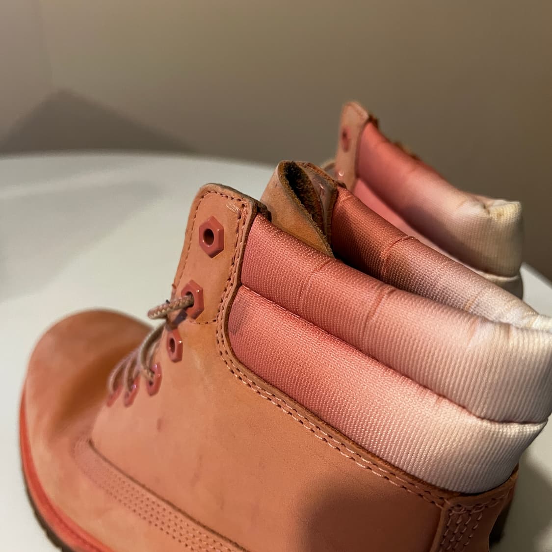 팀버랜드 6인치 프리미엄 워터프루프 핑크 부츠 상품이미지6