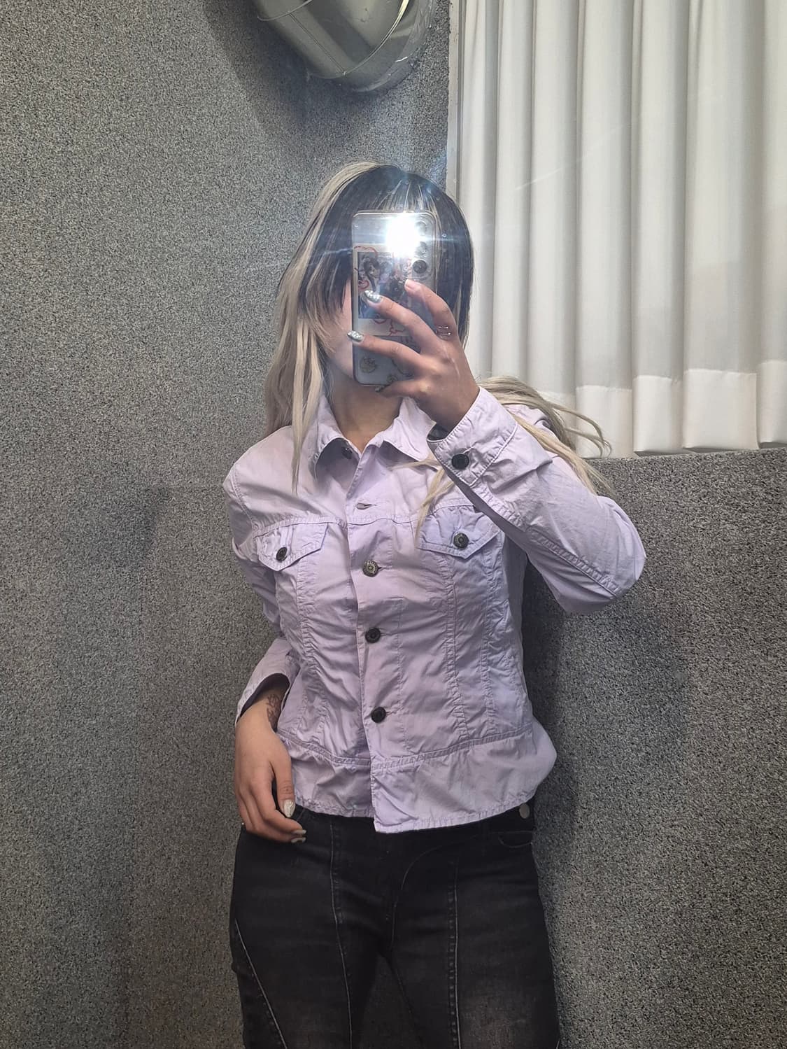 BURBERRY PURPLE CROP SHIRT 상품이미지1