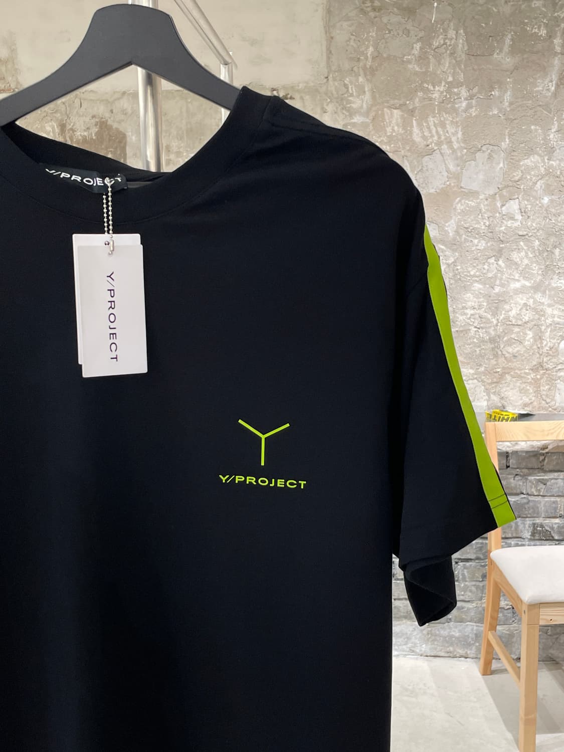 와이 프로젝트 21S/S 블랙 라임 클립 숄더 하프티 상품이미지3