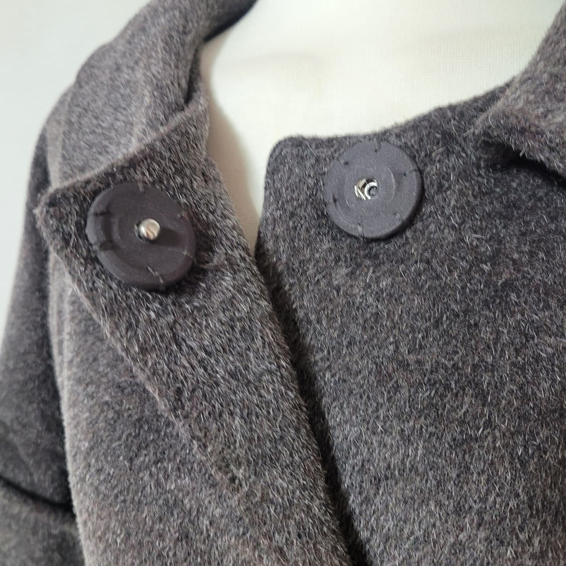 손정완 코트 (55) 울60% 모헤어40%  상품이미지3