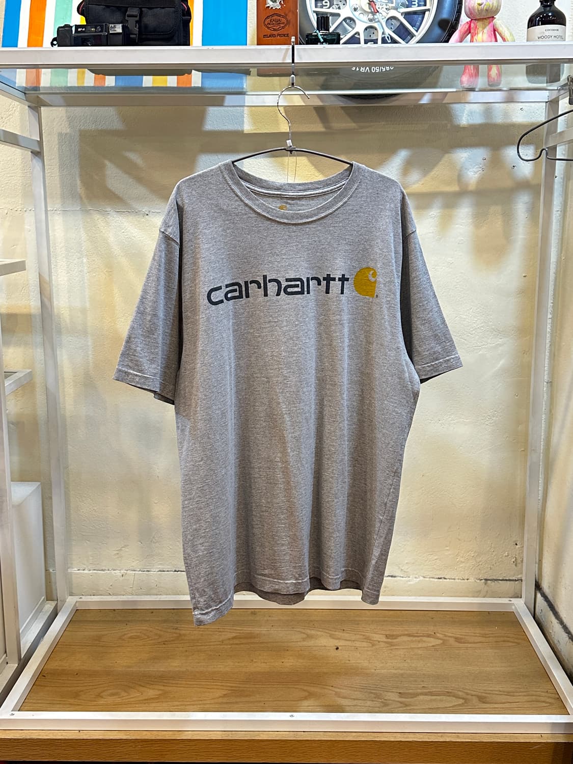 칼하트 로고 스펠아웃 반팔 티셔츠 그레이 L 상품이미지1