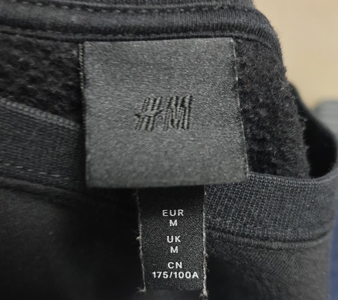 H&M 뉴욕빌딩 그래픽 기모 맨투맨 블랙 (M) 상품이미지3