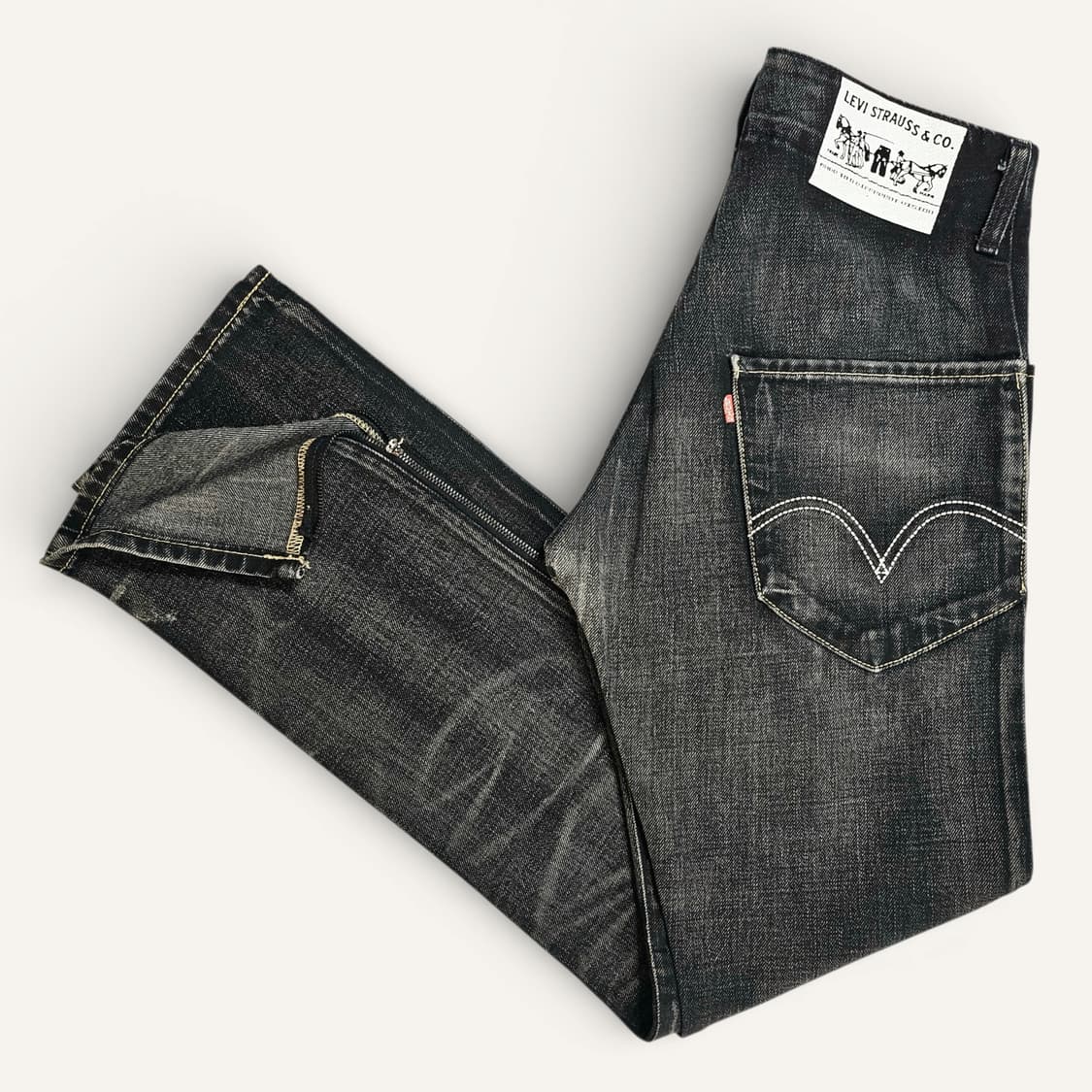 [30][리바이스]일본판 N3BP 슬림 스트레이트 사이드 지퍼 데님 상품이미지3