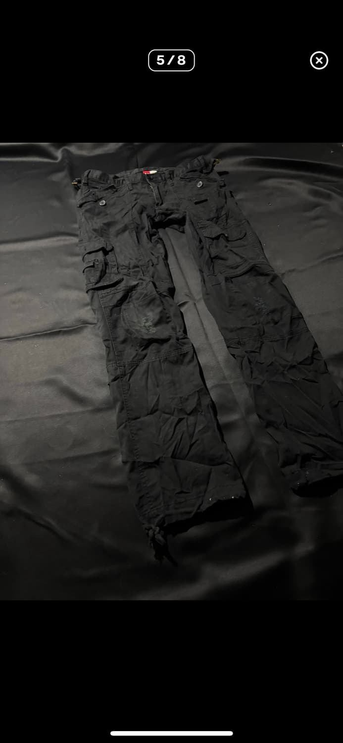Unknown Black Y2k Cargo pants 상품이미지5