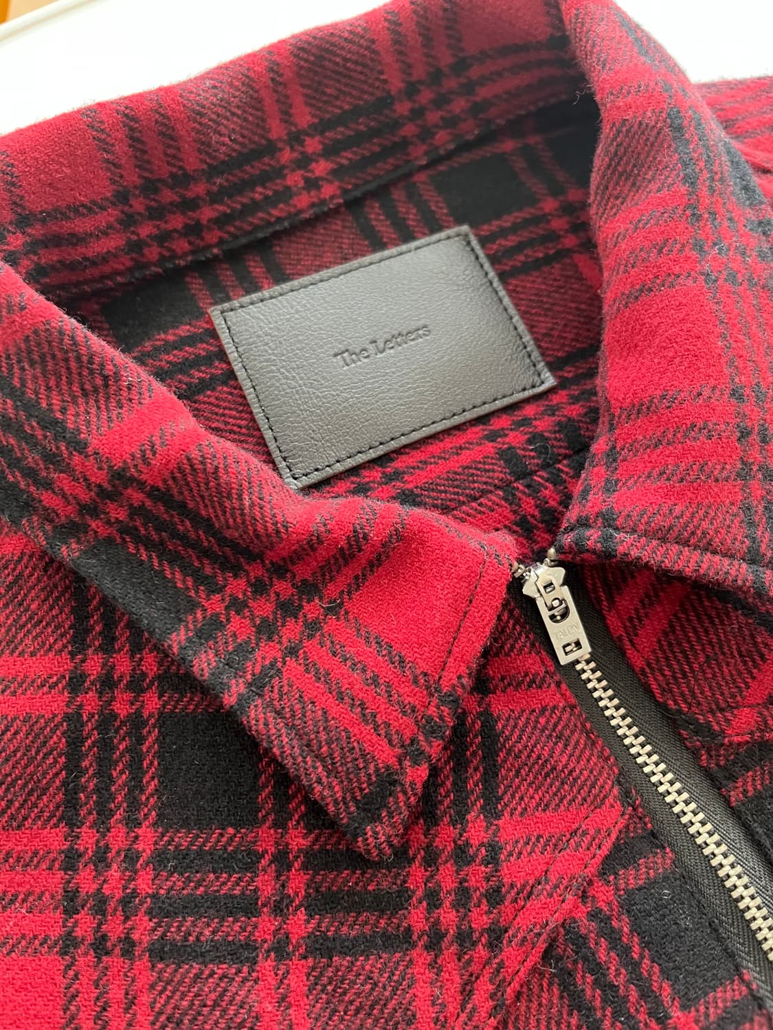 [The Letters] 레드 블랙 체크 셔츠 웨스턴셔츠 상품이미지5