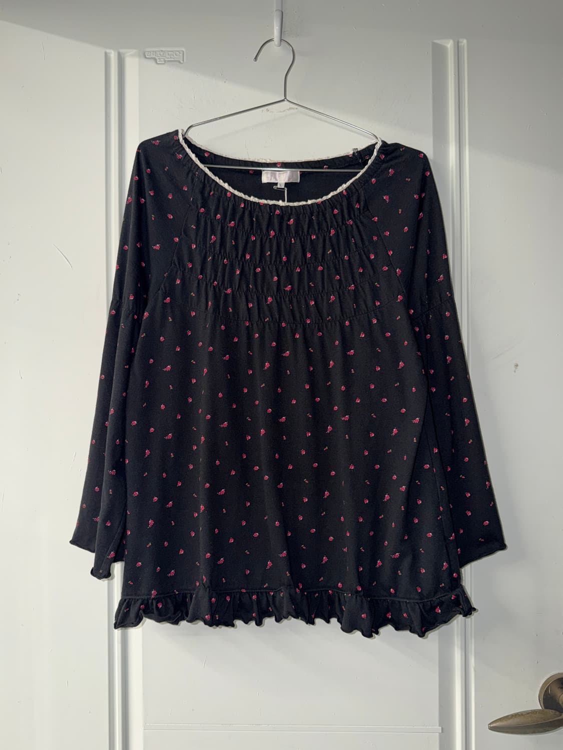 일본빈티지 잔꽃 셔링 롱슬리브 상품이미지6