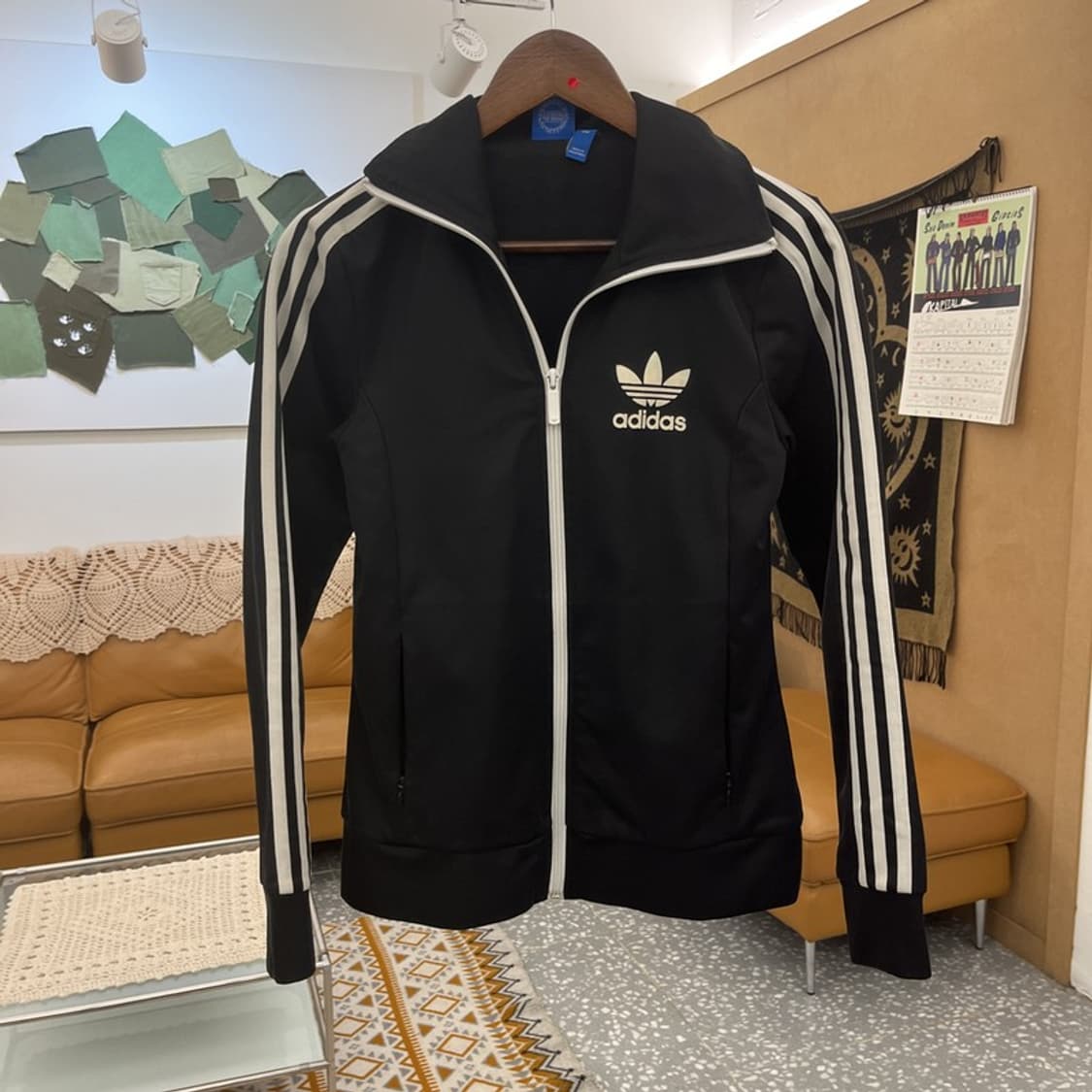 아디다스 Y2K 유로파 검흰 딱붙핏 져지 집업 95 C10869 상품이미지3