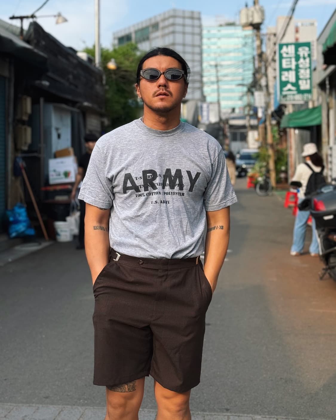 00's U.S Army 'Spec.' 스텐실 IPFU 티셔츠 L 상품이미지7