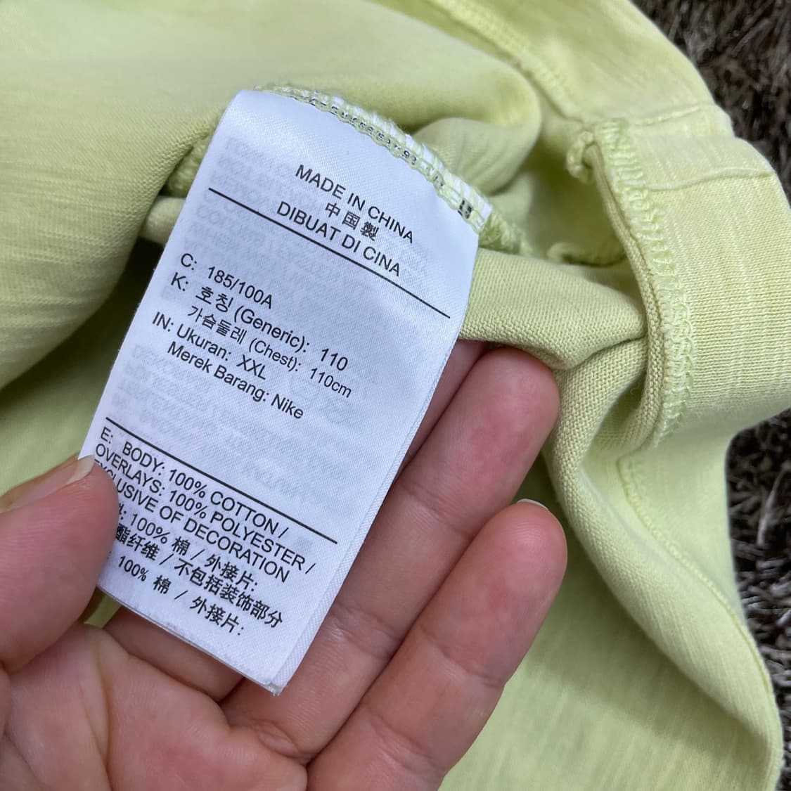 나이키 Nike 형광 포켓 반팔 티셔츠 2XL(110) 상품이미지3