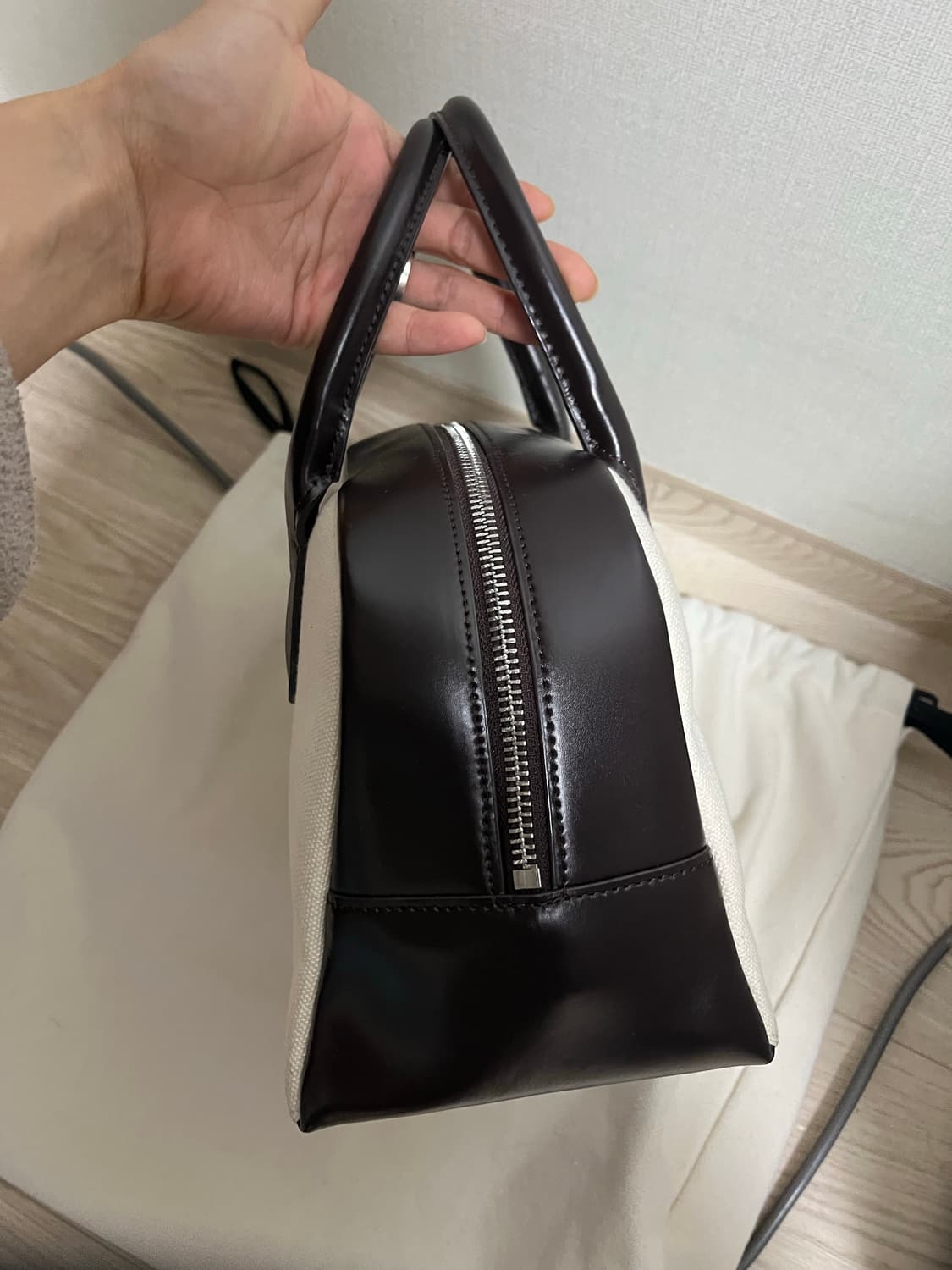 낫띵리튼 캔버스 골프백 미니 브라운 상품이미지5