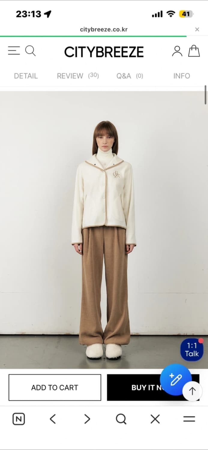 시티브리즈 심볼 로고 플리스 점퍼 상품이미지1