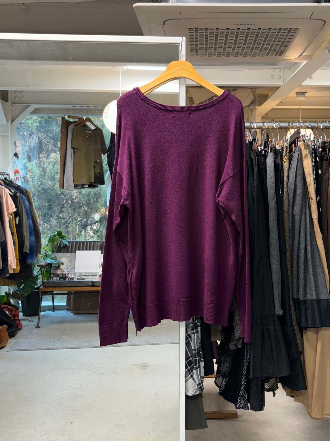 Dkny 마룬 니트 상품이미지2