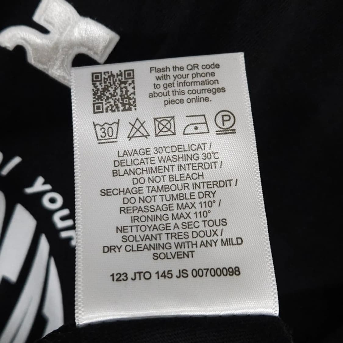 여성44 Courreges 꾸레쥬 링거 반팔 티셔츠 상품이미지7