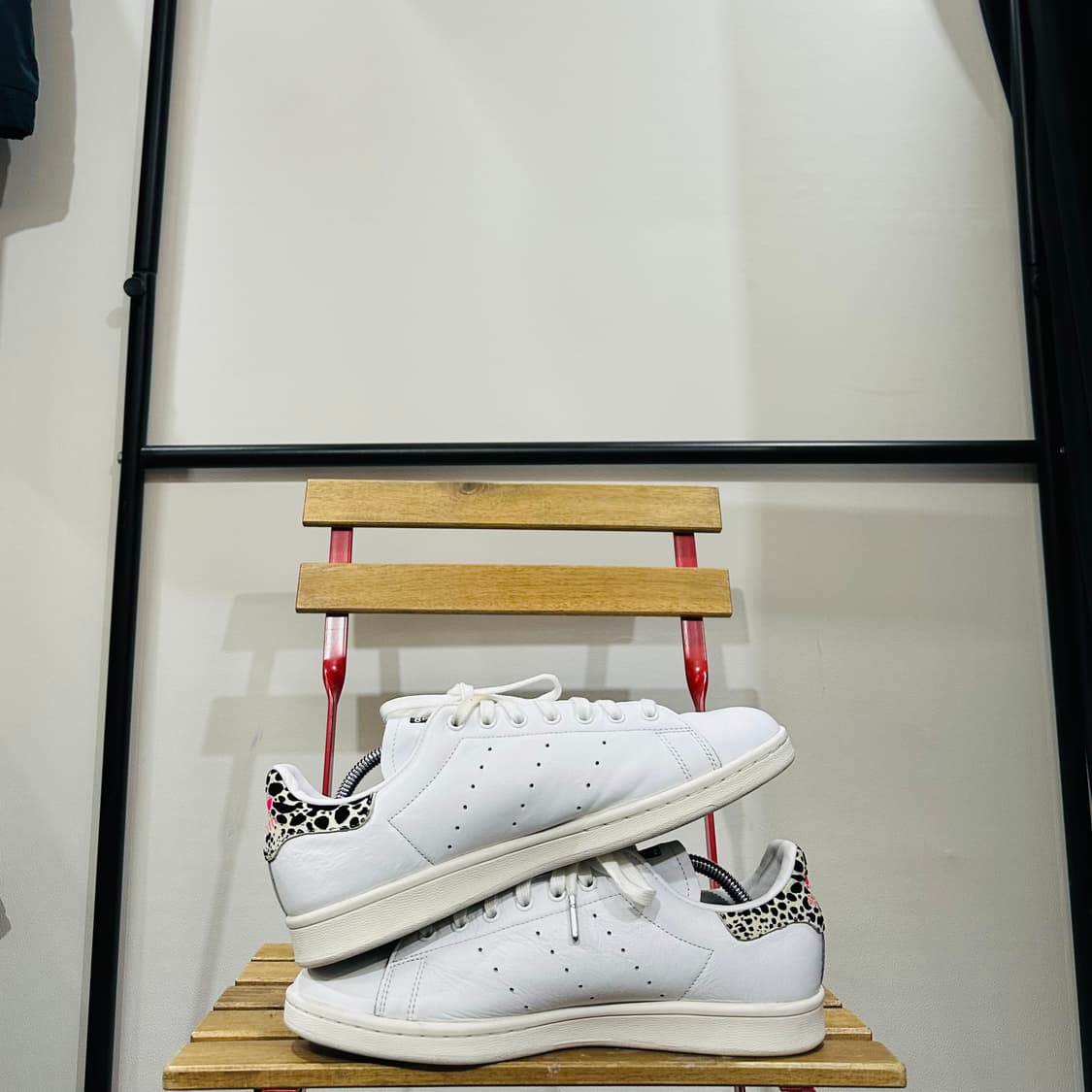 280) 아디다스 운동화 남성 남자 신발 스탠스미스 화이트 레오파드 상품이미지7