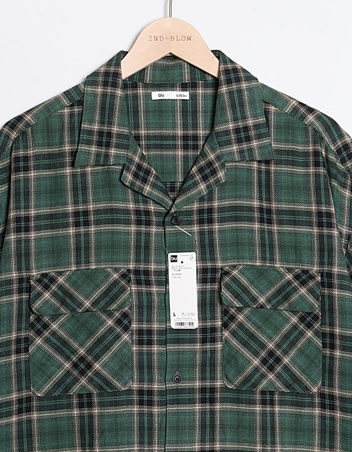 G U Check Shirts 상품이미지2