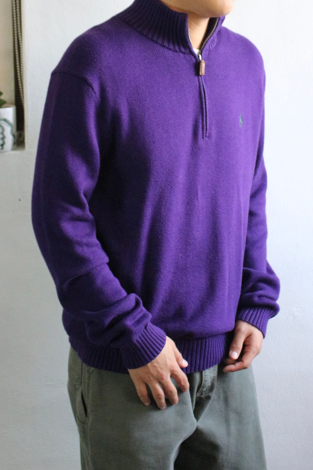 폴로 1/4 집업 니트 상품이미지2