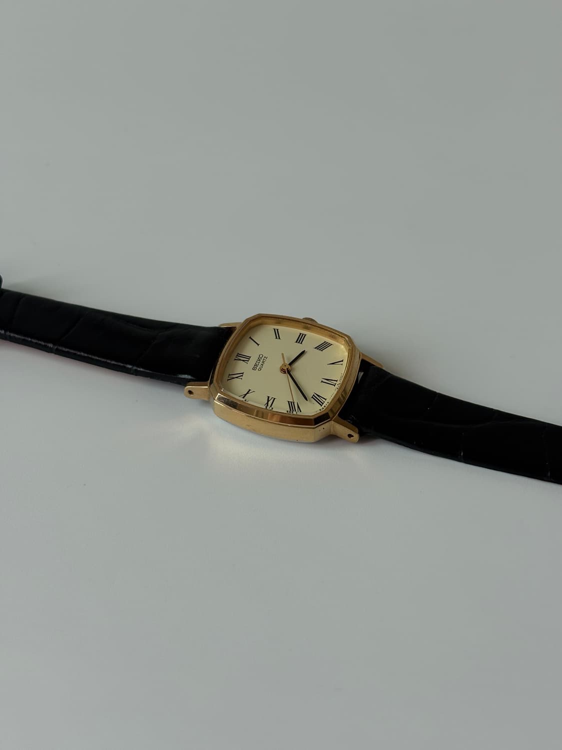 1980s Roman Gold Square Ladies Quartz 상품이미지5