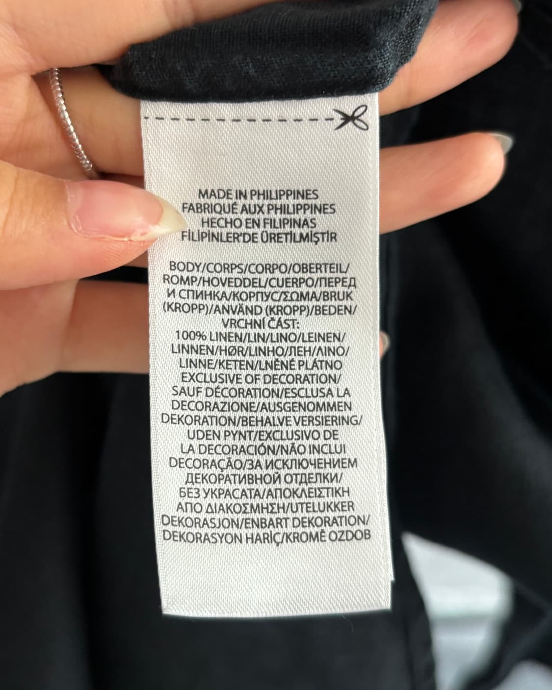 Polo 폴로 랄프로렌 QR 신형 블랙 린넨 셔츠 상품이미지6