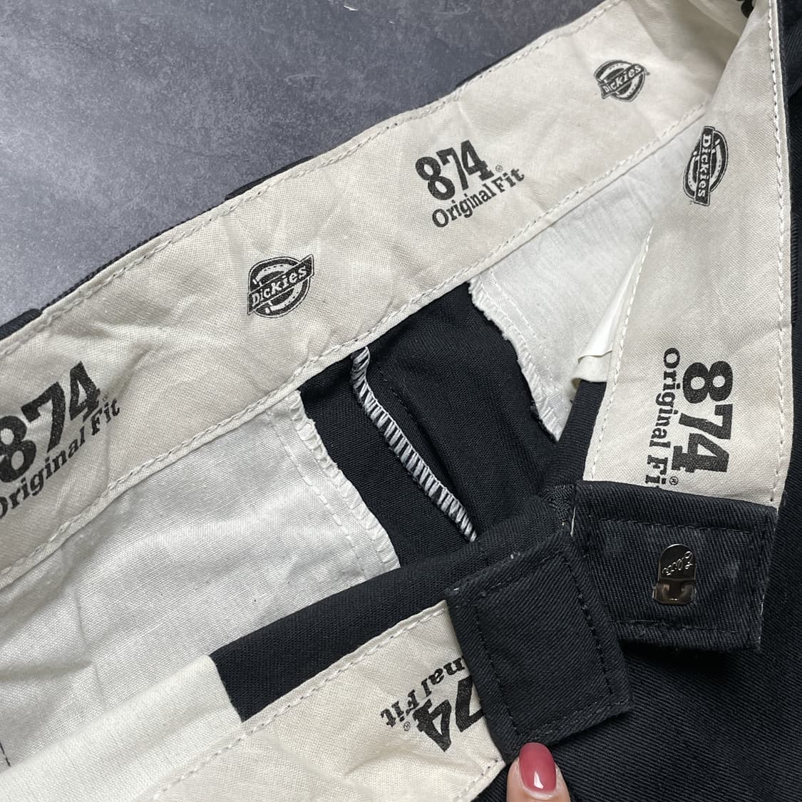 DICKIES 디키즈874 빈티지 블랙 워크 팬츠 A01075 상품이미지9