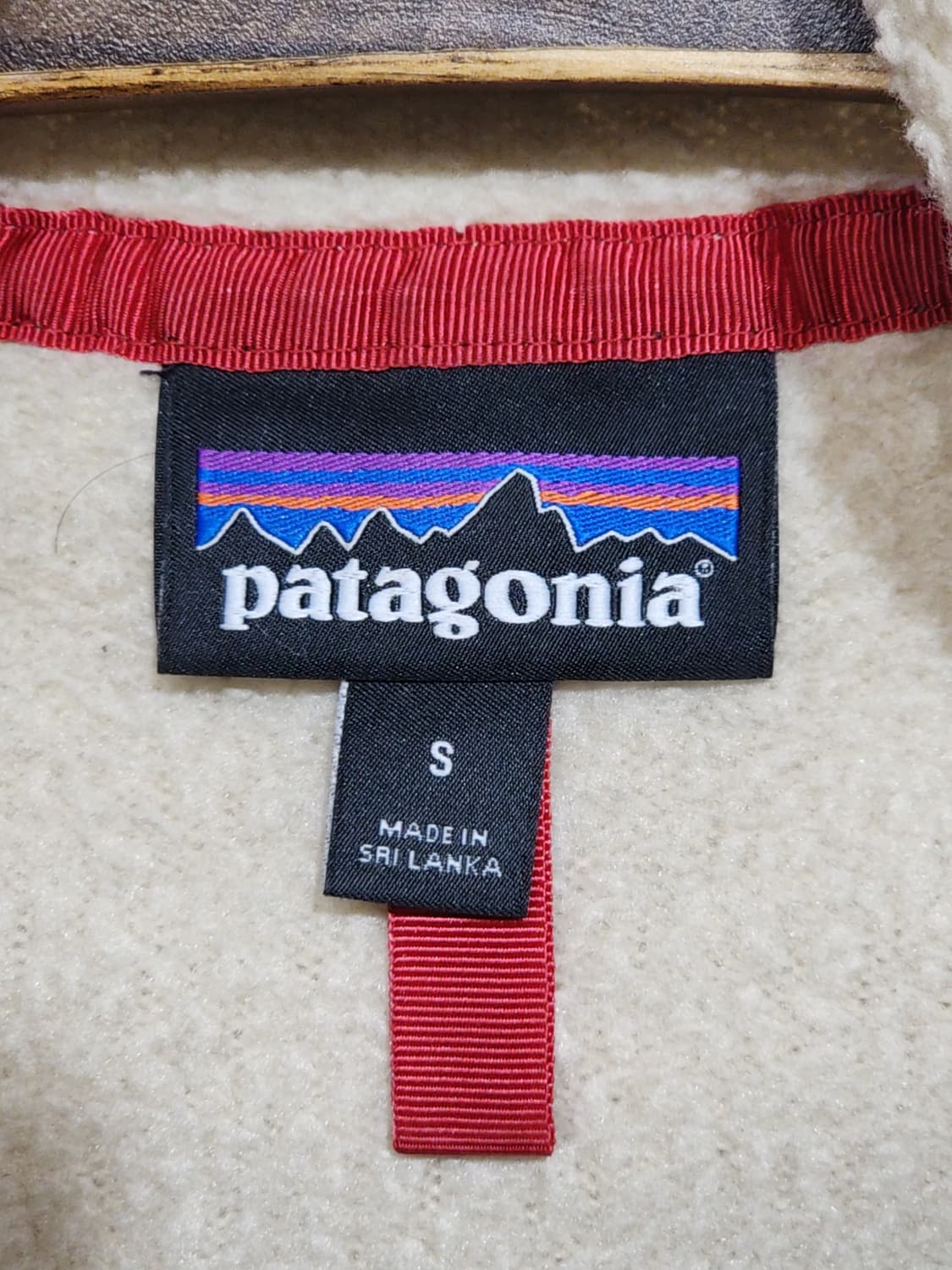 (S) 파타고니아 플리스 점퍼 베이지 뽀글이 후리스 자켓  상품이미지3