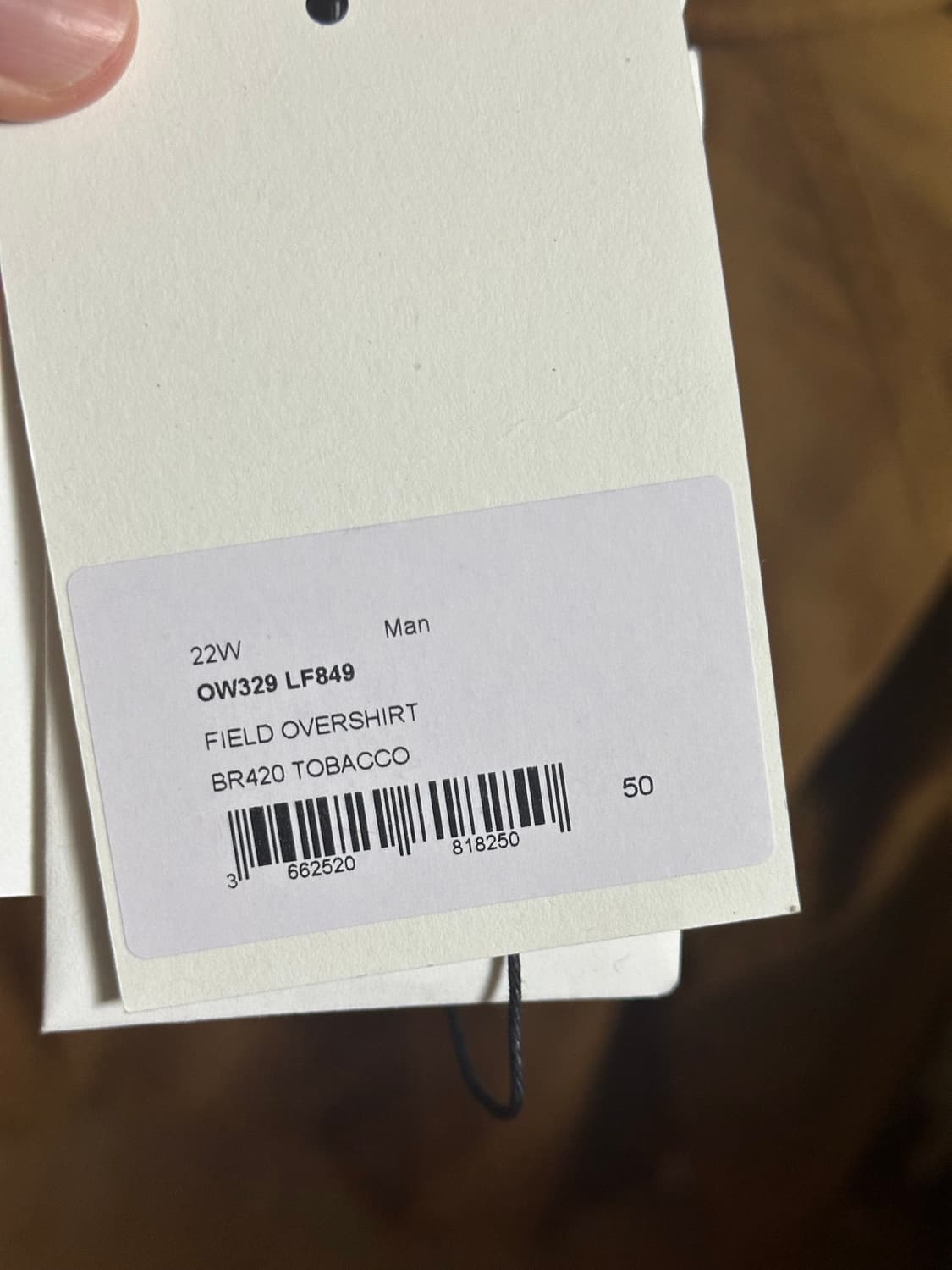 르메르 필드오버셔츠 토바코 (50) 상품이미지3