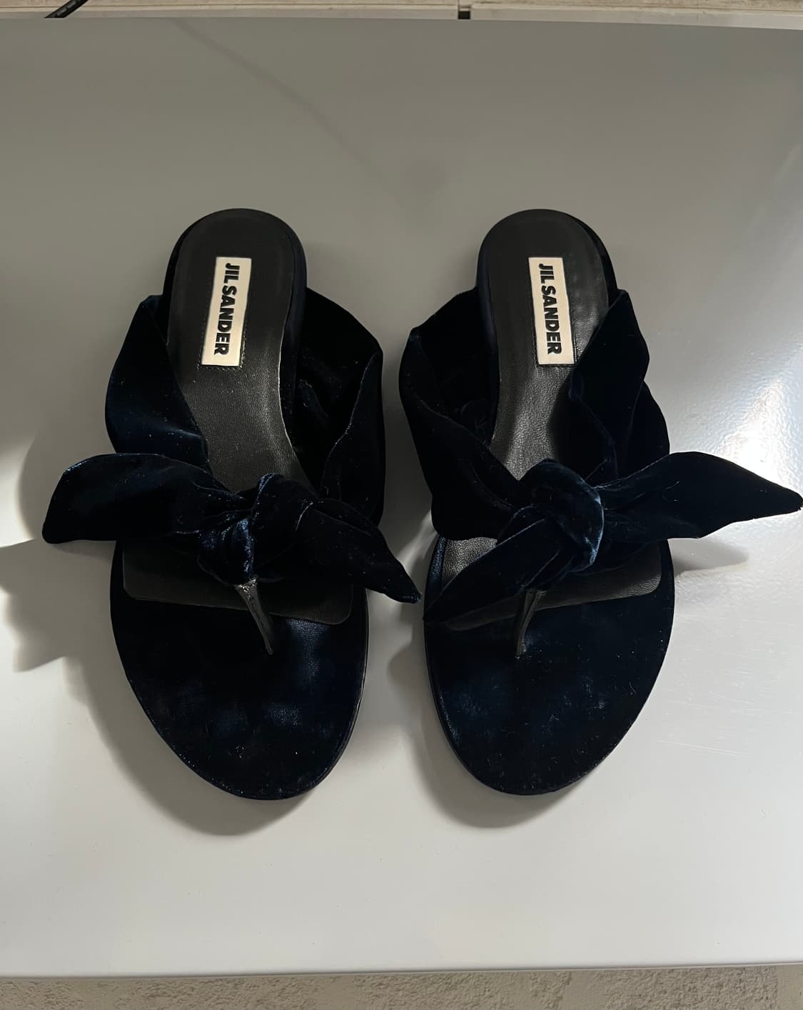 ribbon velvet flip-flops 상품이미지3