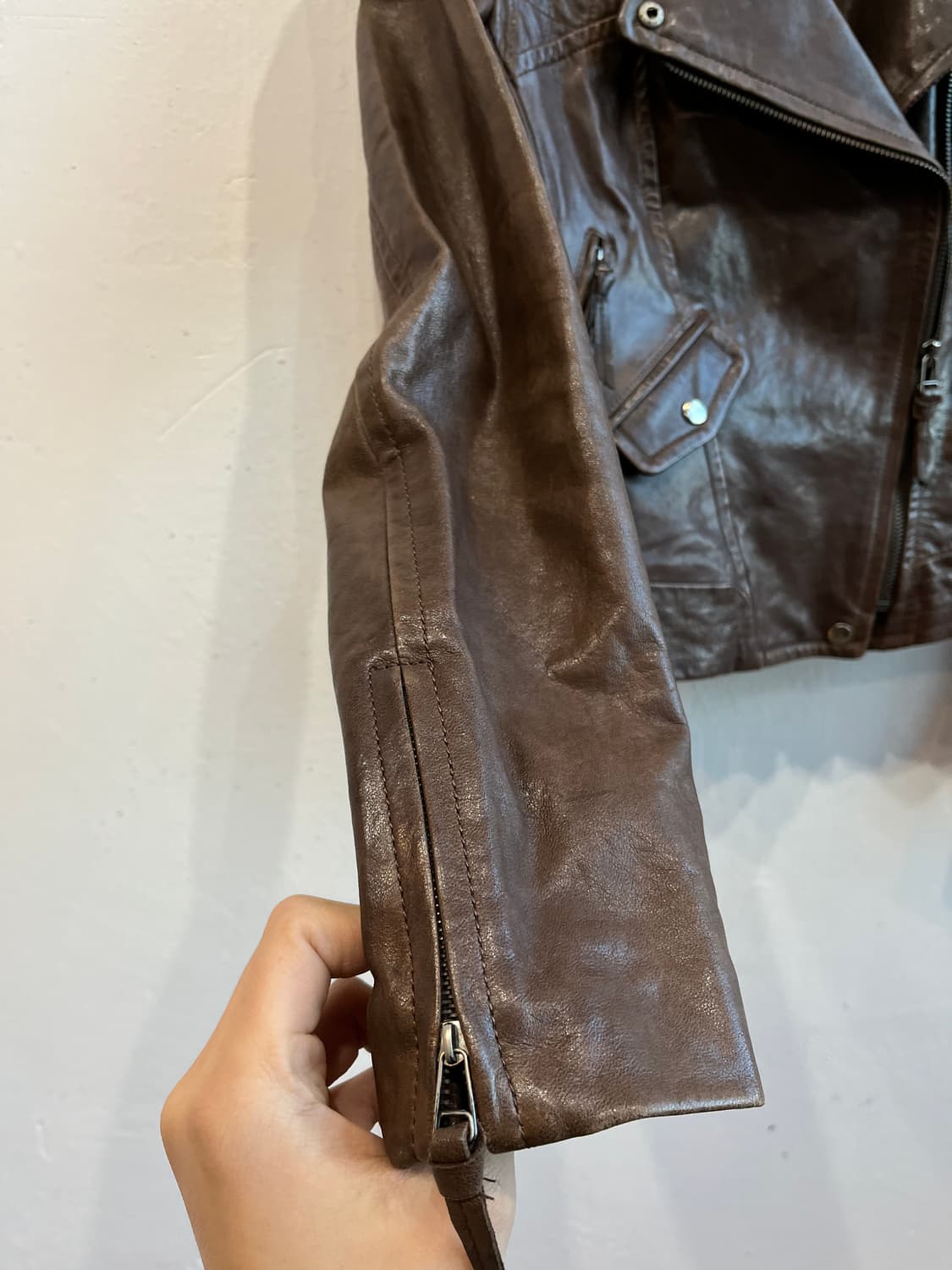 LINE 라인 양가죽 자켓 우먼즈  상품이미지4