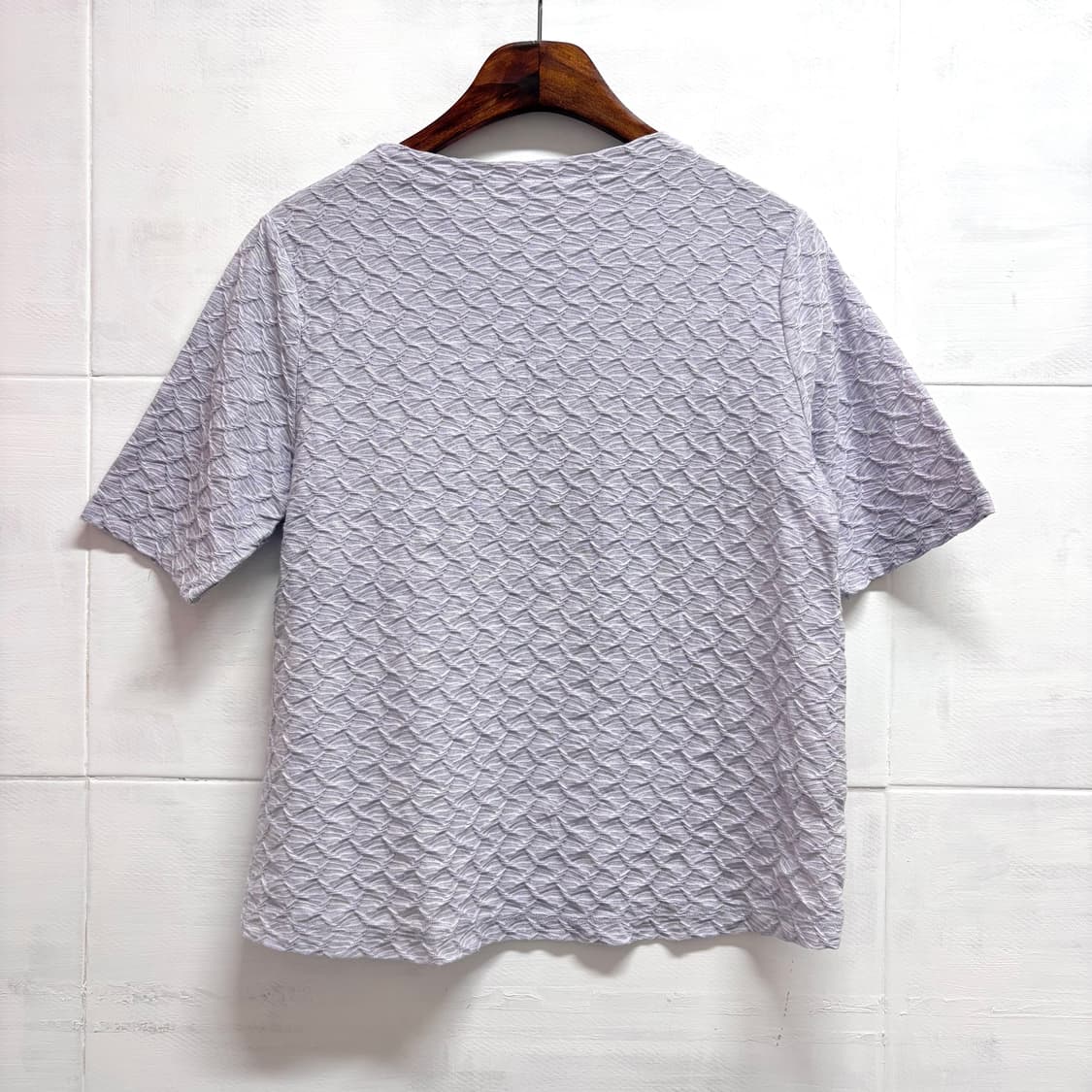 퍼플 셔링 크리즈 반팔 탑 JPN 상품이미지1