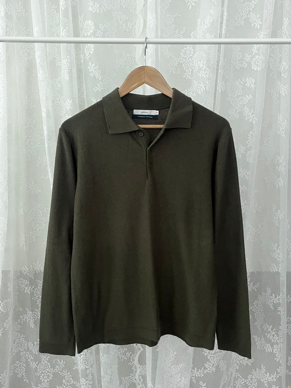 M) 시리즈 에피그램 21fw 캐시미어 블렌드 카라티 카키 상품이미지1