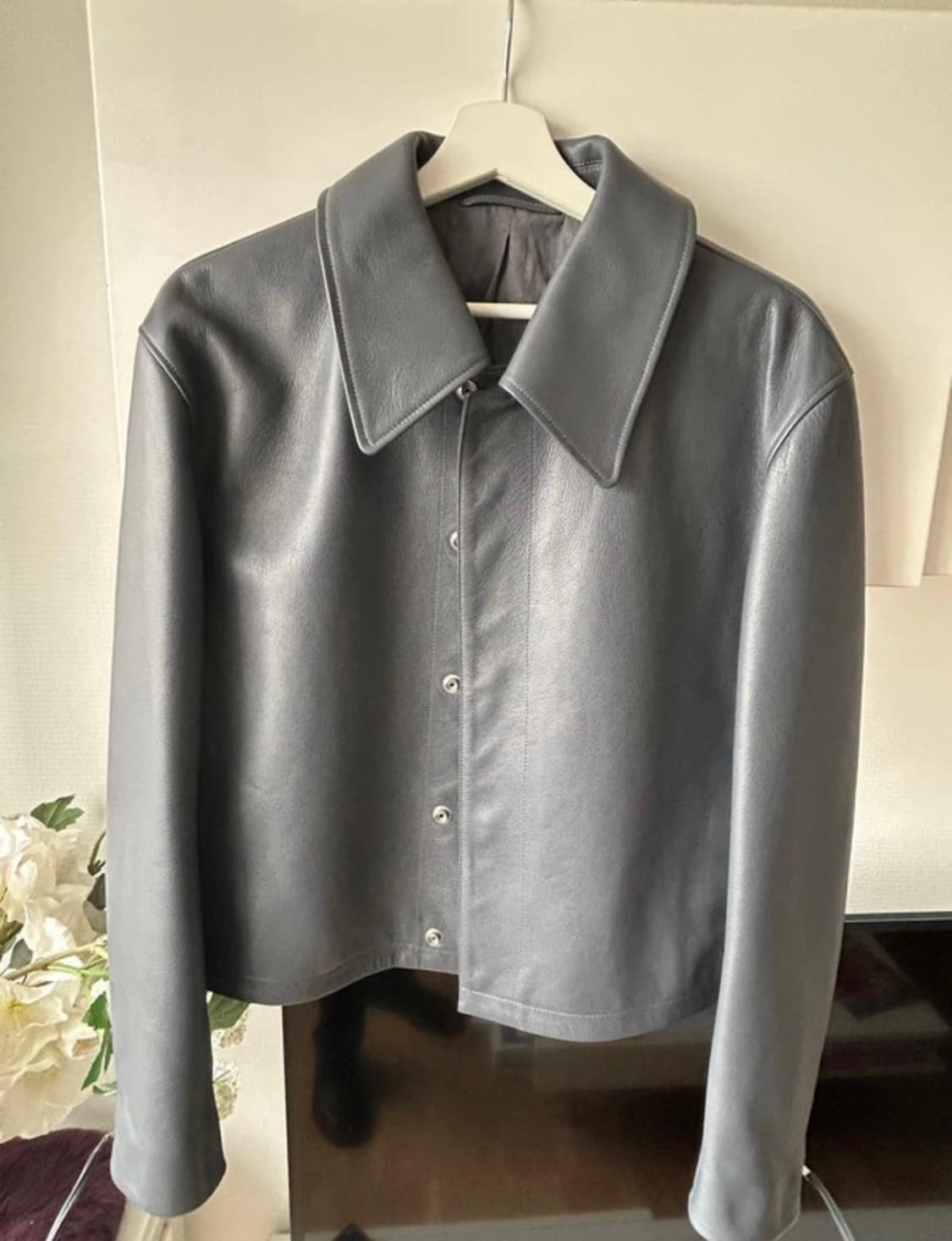 르메르/ 박시 크롭 레더 자켓 상품이미지6