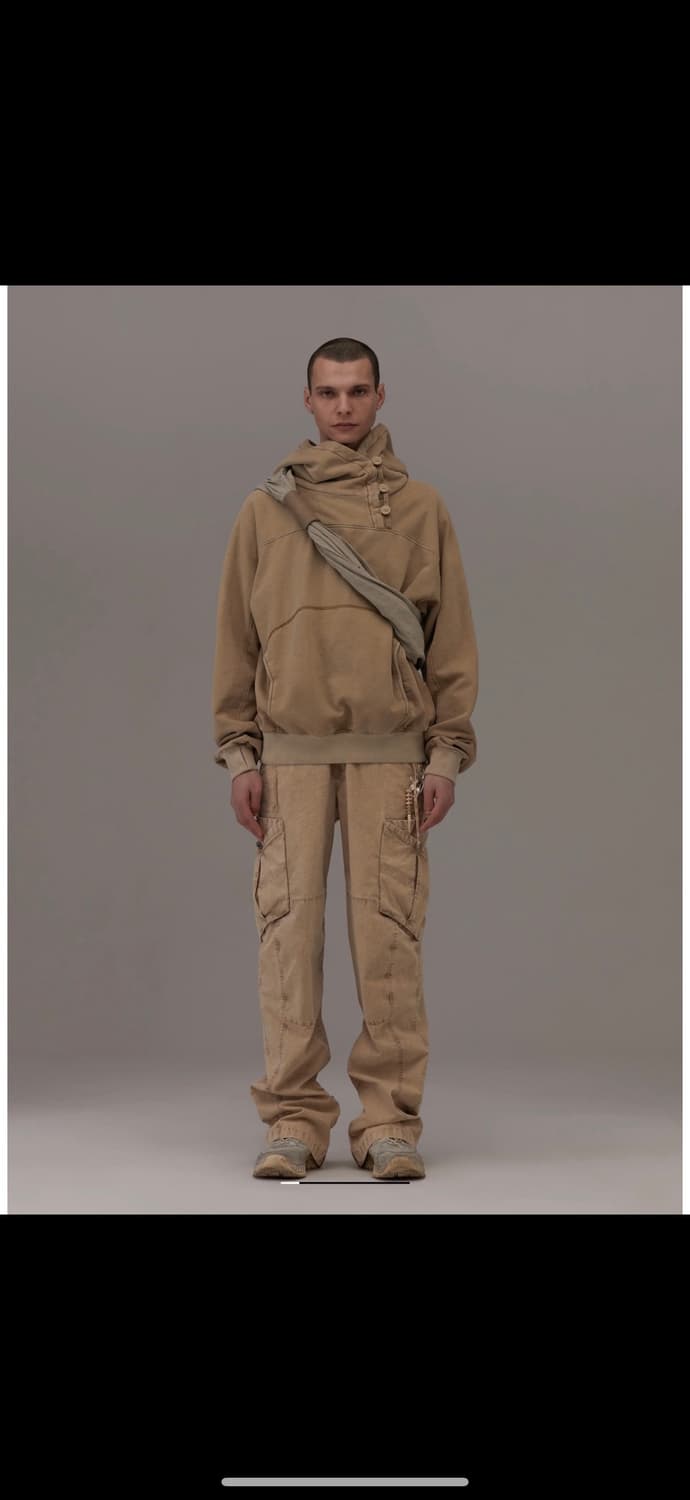 혜인서 버튼 후디 베이지 4사이즈 상품이미지2