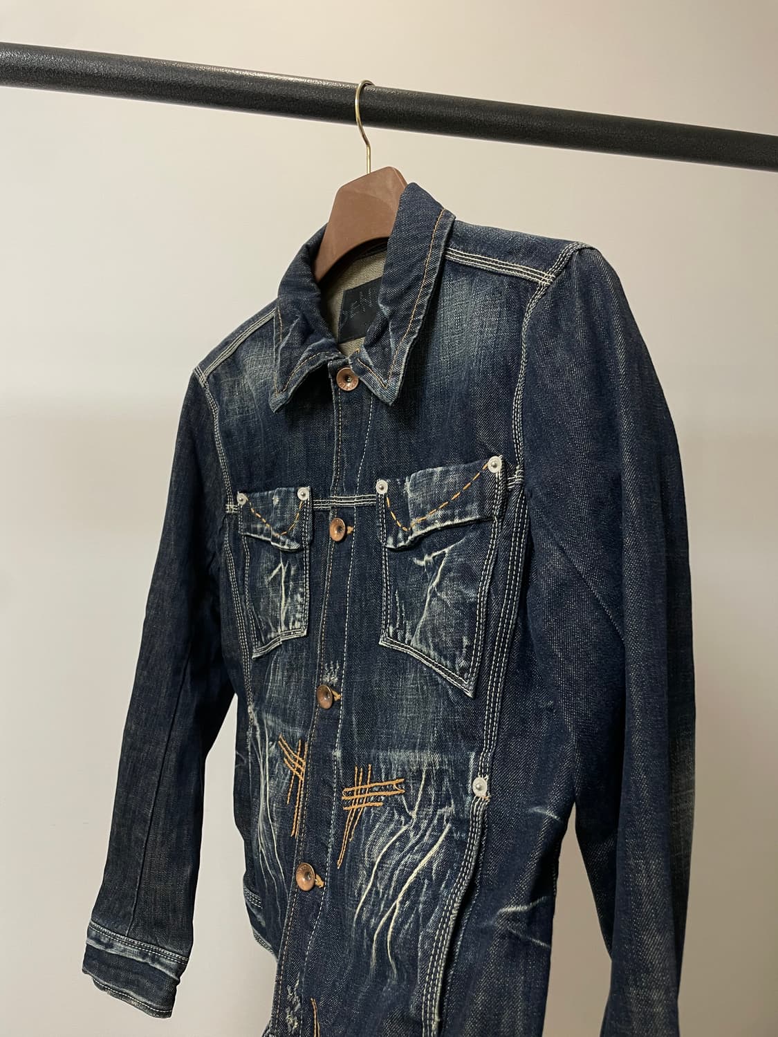 (100) TBJ 락시크 워싱 데님자켓 상품이미지2