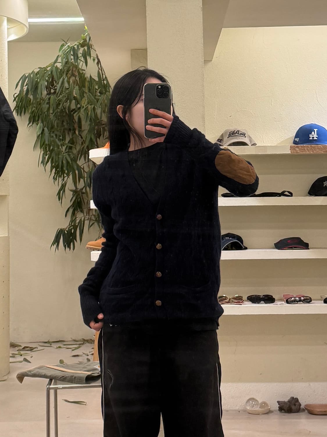 폴로 랄프 로렌 스웨이드 엘보 패치 가디건 U425 상품이미지1