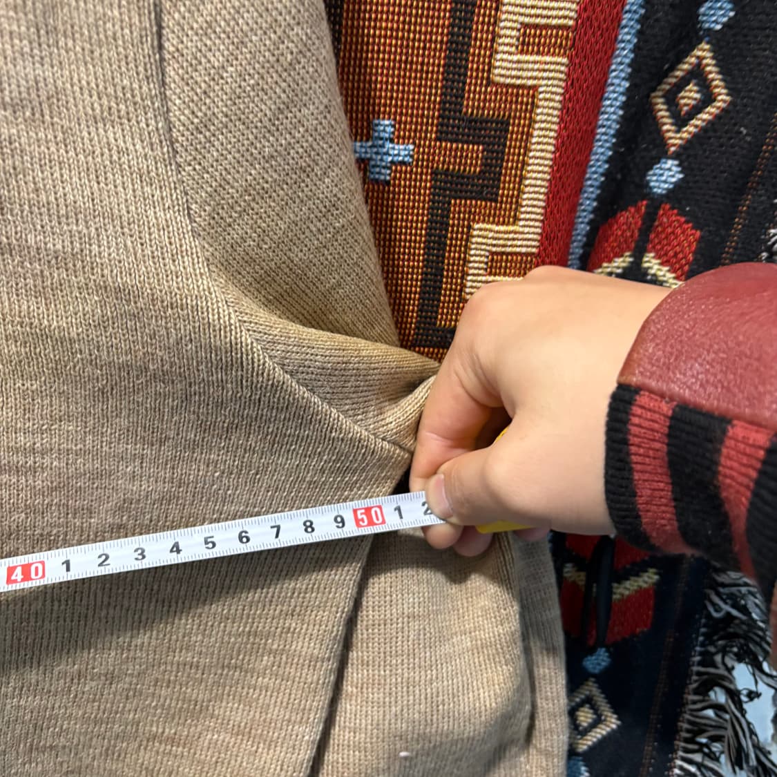 90s 버버리 소가죽 엘보패치 코만도 니트 상품이미지9