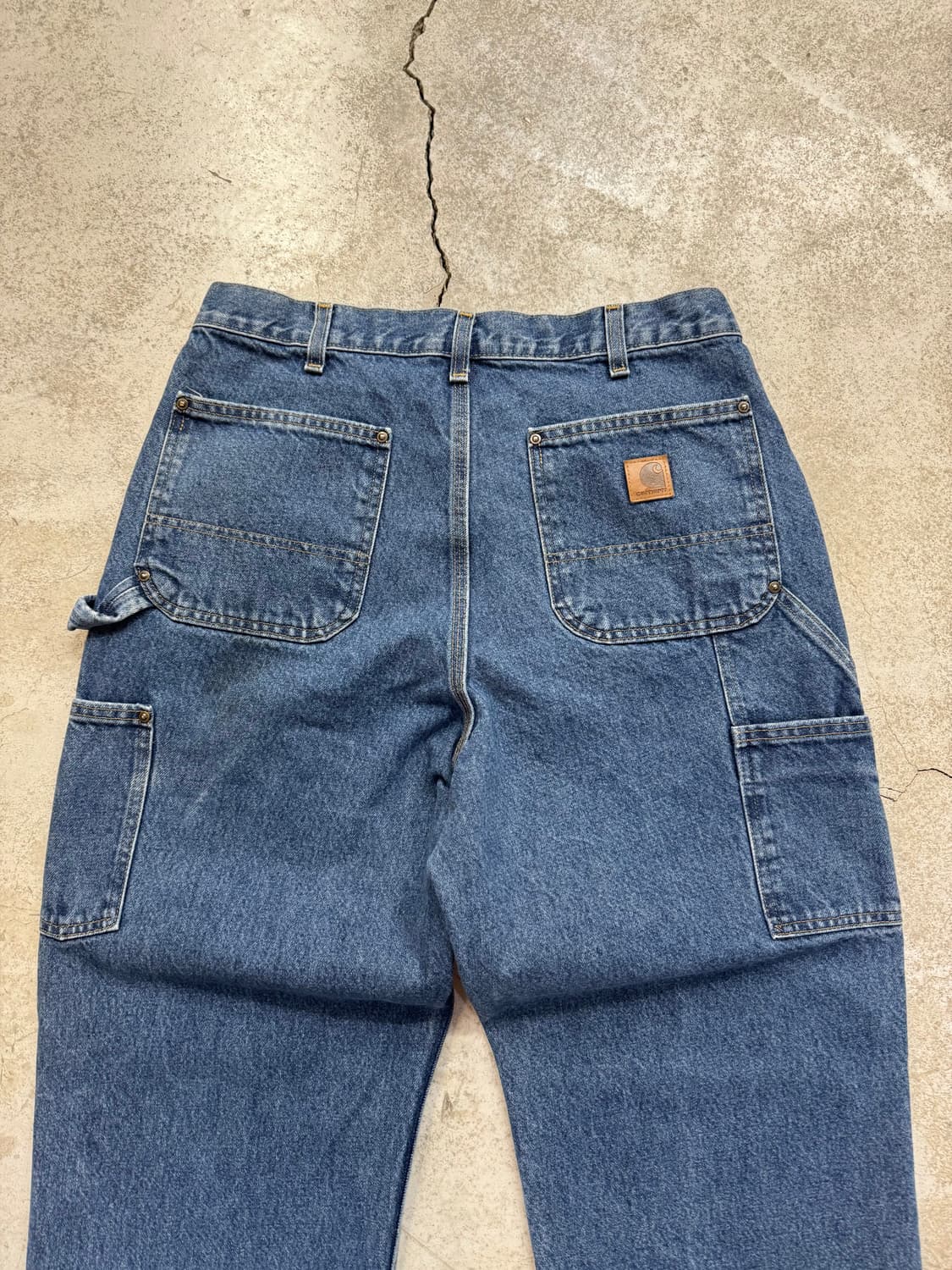 칼하트 B73 DST 데님 더블니 워크팬츠 상품이미지5