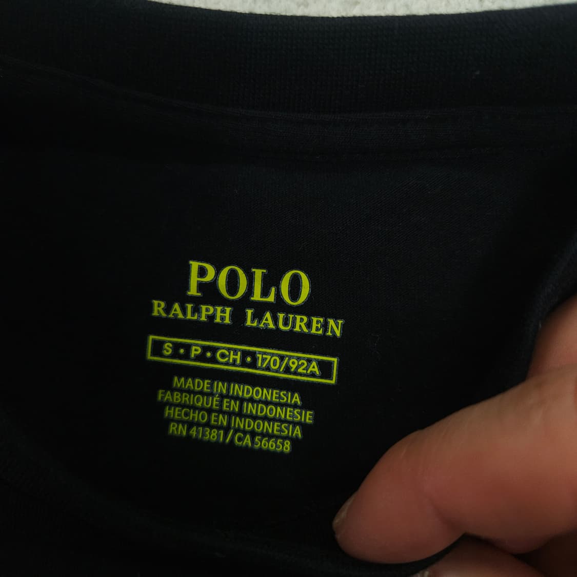 폴로 랄프 로렌 반팔티 S 블랙 상품이미지2