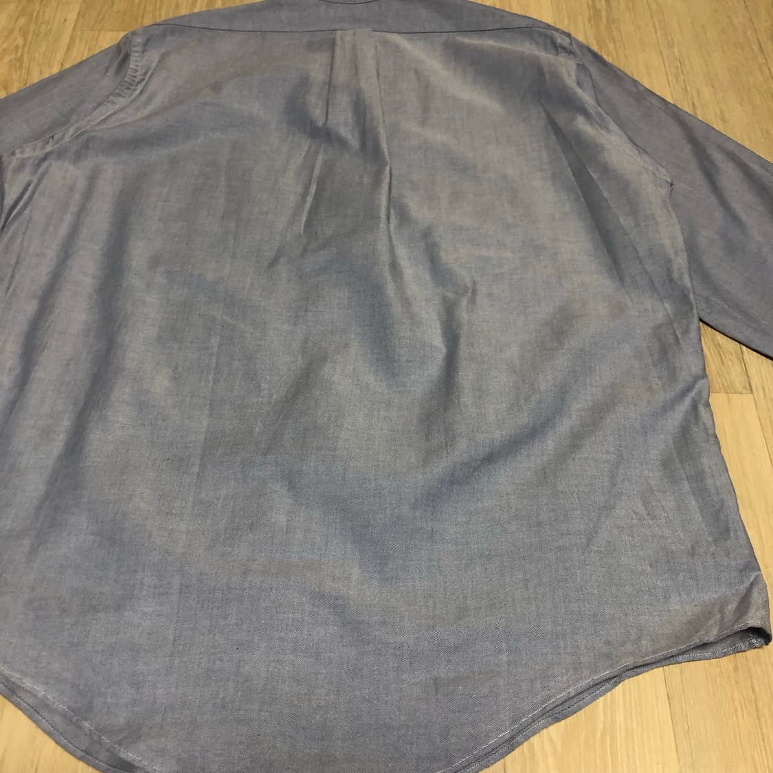 (XL-XXL) 90's 브룩스 브라더스 미국제 옥스포드 셔츠 블루 상품이미지8