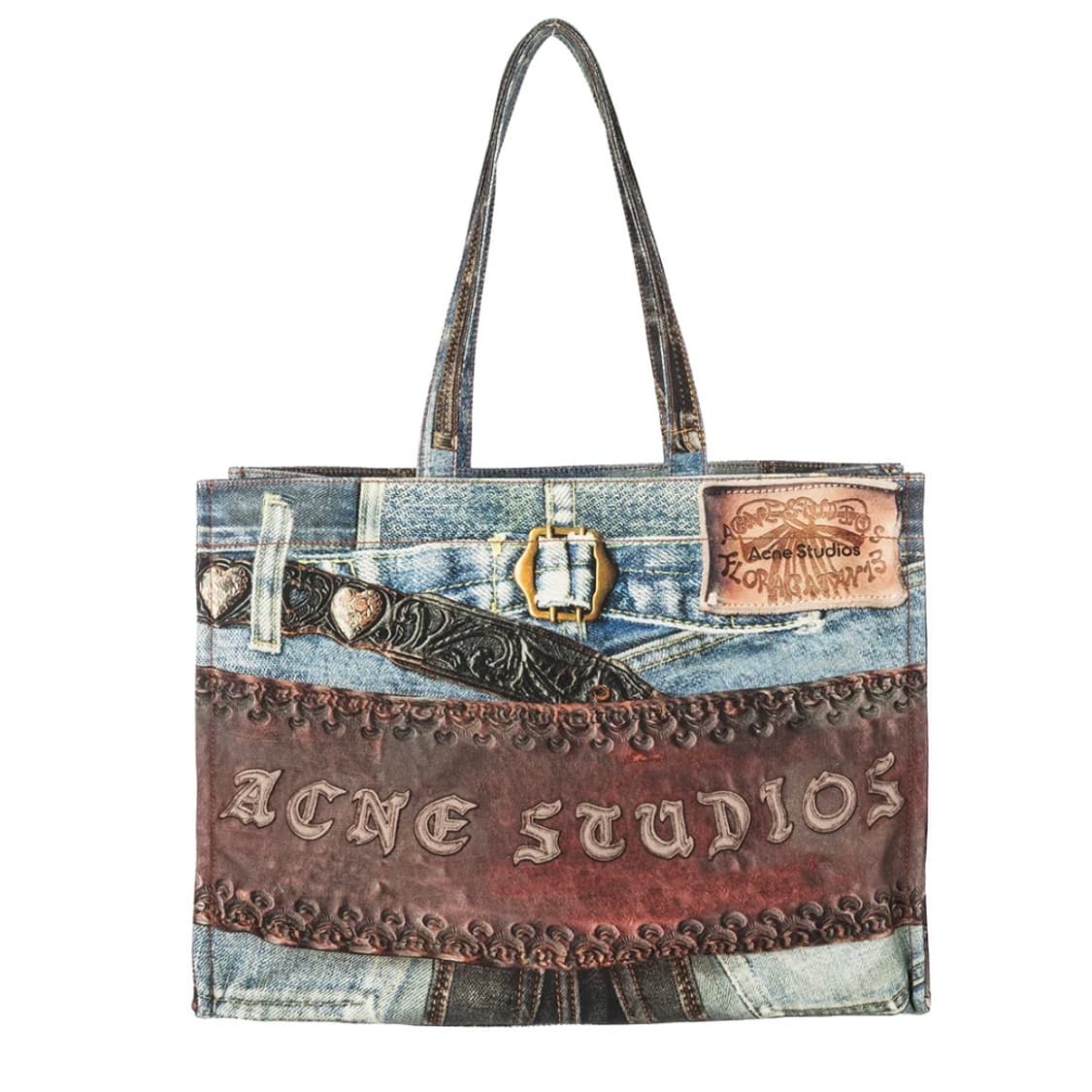 아크네스튜디오 25fw 트롱프뢰유 데님 토트백 상품이미지3