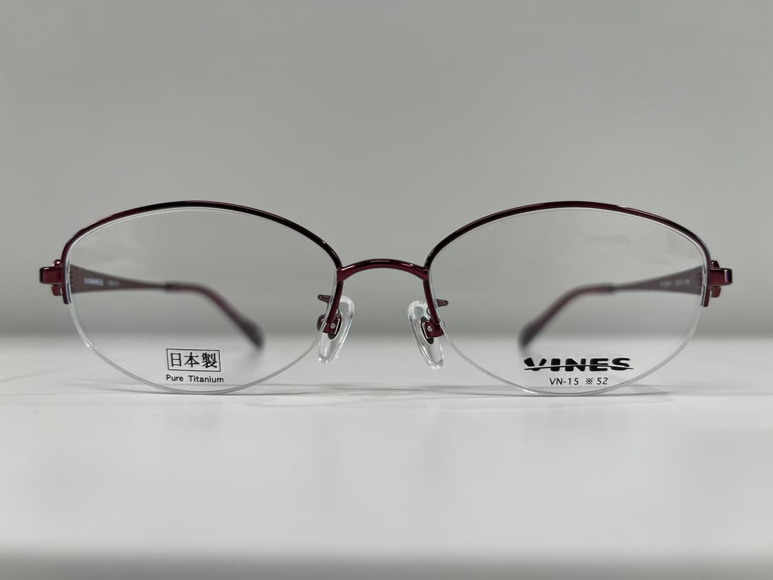 바인스 VINES 일본 티타늄 반무테 안경 빈티지 90s 2번 상품이미지2